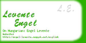 levente engel business card